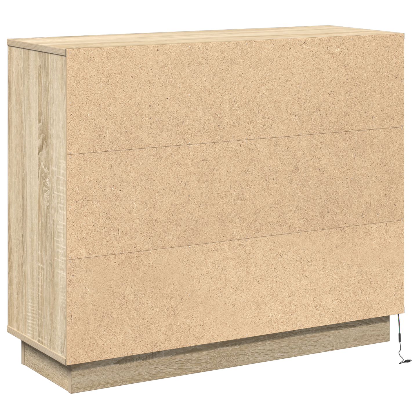 Skap Sonoma Eik med LED 90x32x75 cm