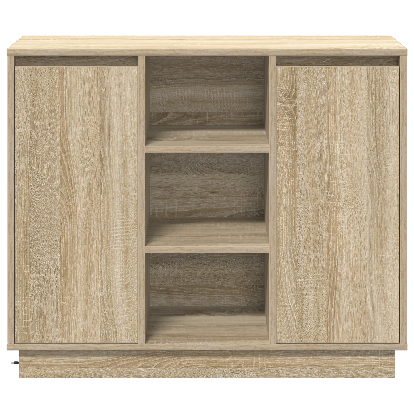 Skap Sonoma Eik med LED 90x32x75 cm