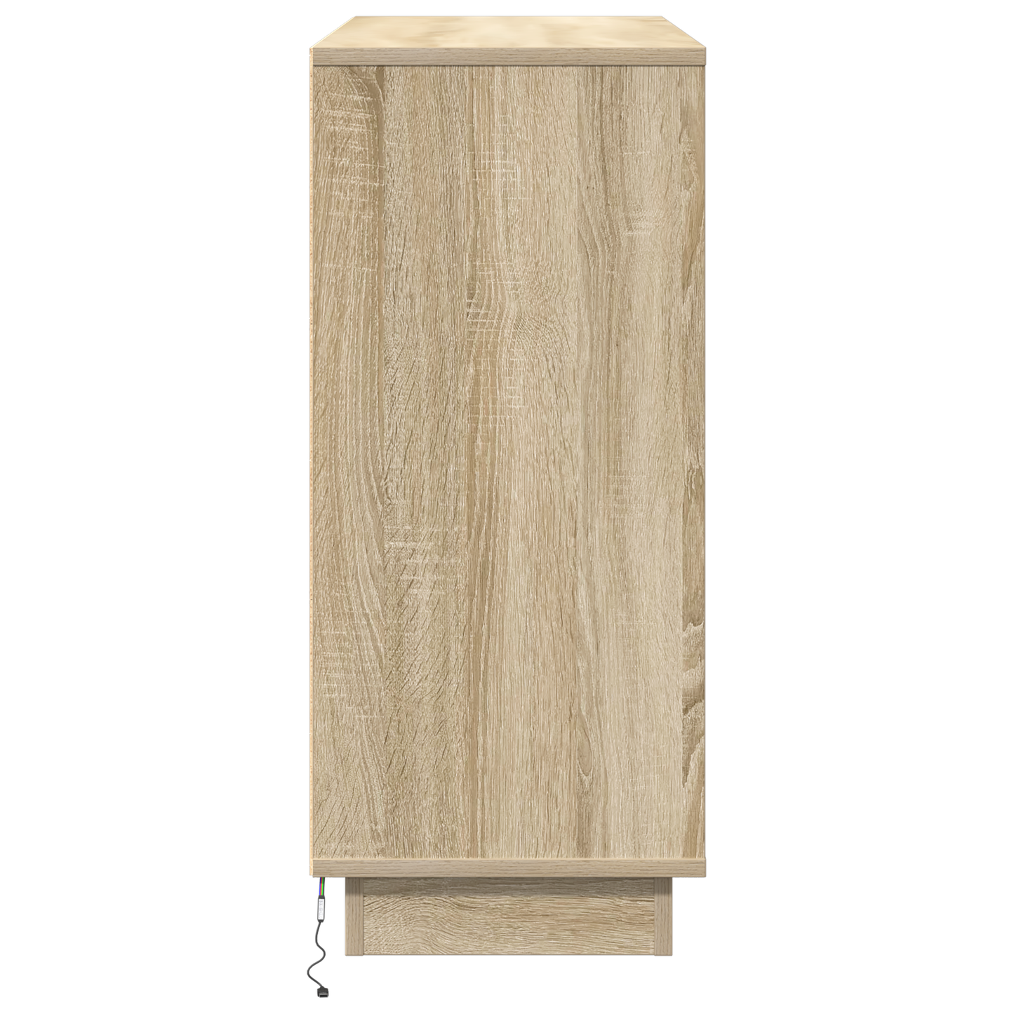 Skap Sonoma Eik med LED 90x32x75 cm