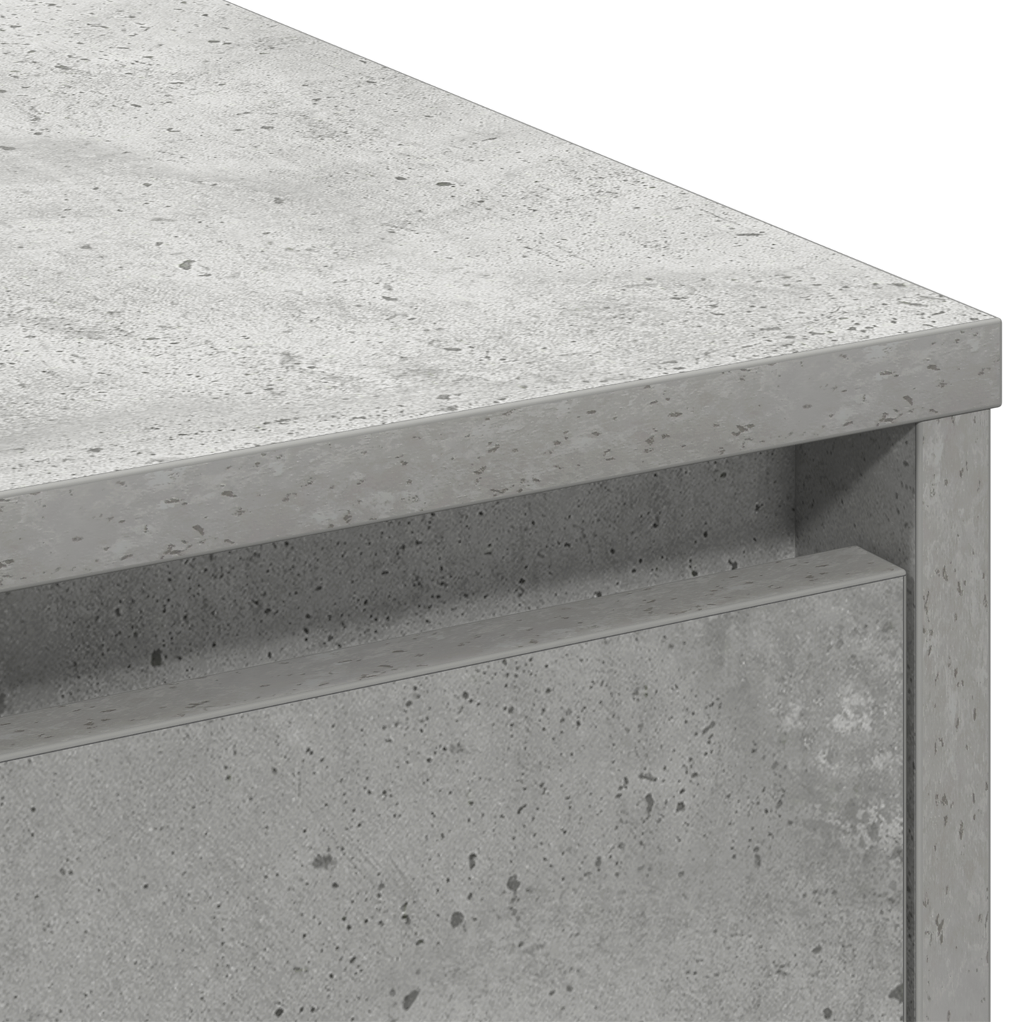 Skap Betonggrå med LED 90x32x75 cm