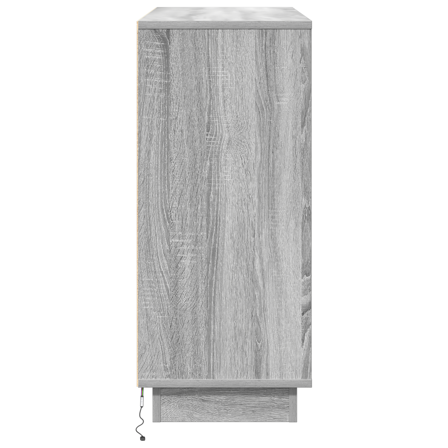 Skjenk Sonoma Grå med LED 90x32x75 cm