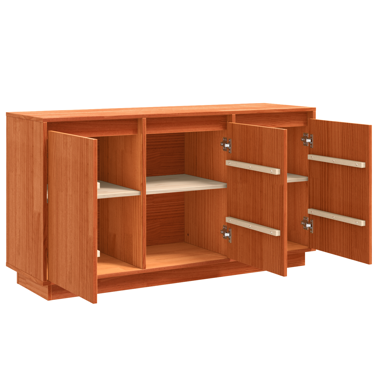 Skjenk Brun 111 x 34 x 60 cm Massivt furutre