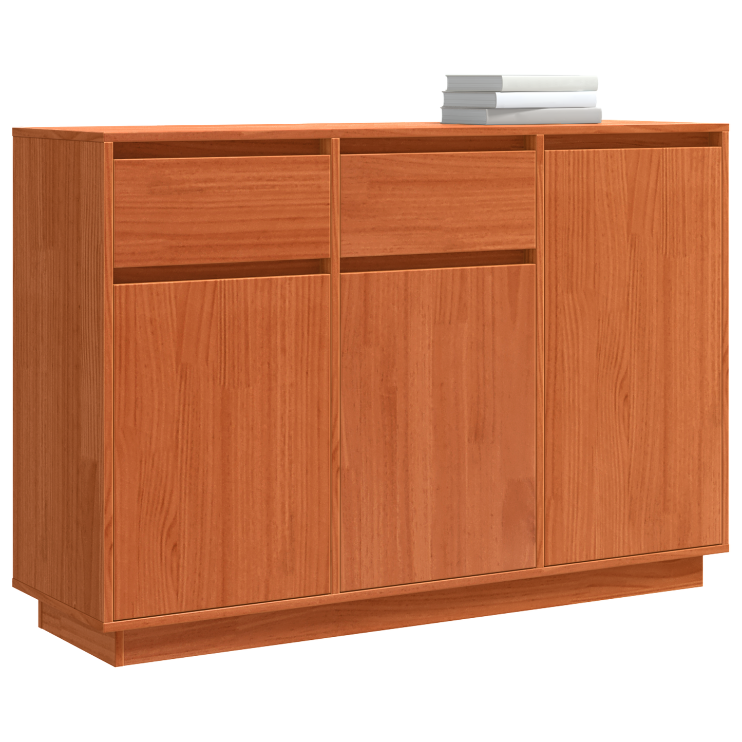 Skjenk Brun Voksbrun 110 x 34 x 75 cm Heltre furu