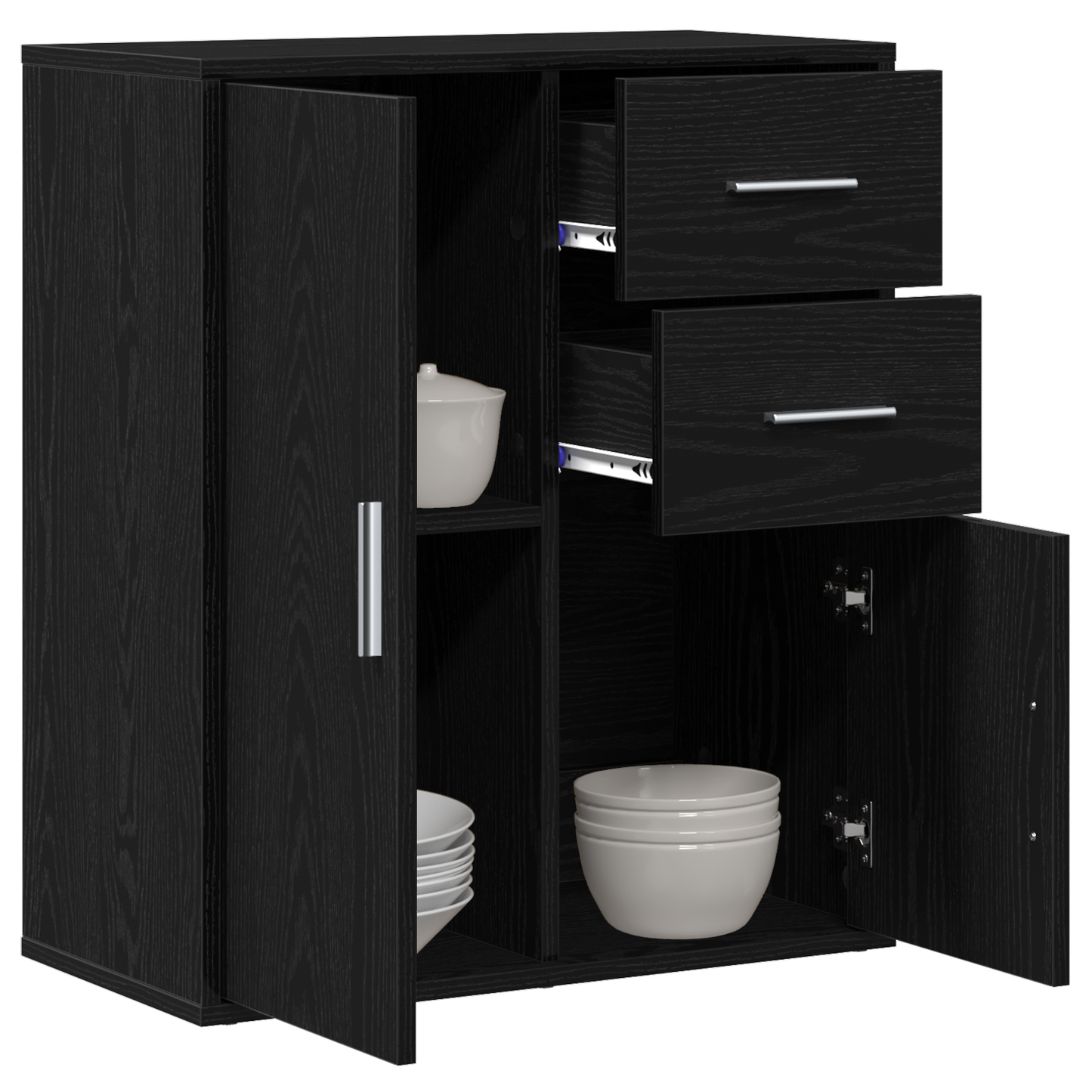 Skjenk Svart Eik 60 x 31 x 70 cm
