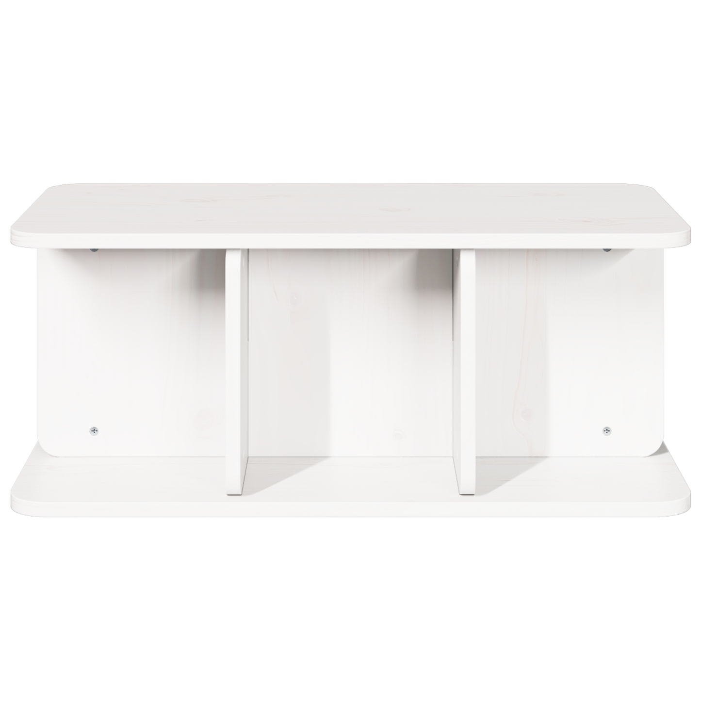 Salongbord Sofabord Hvit 80 x 39,5 x 33,5 cm Massiv furu tre