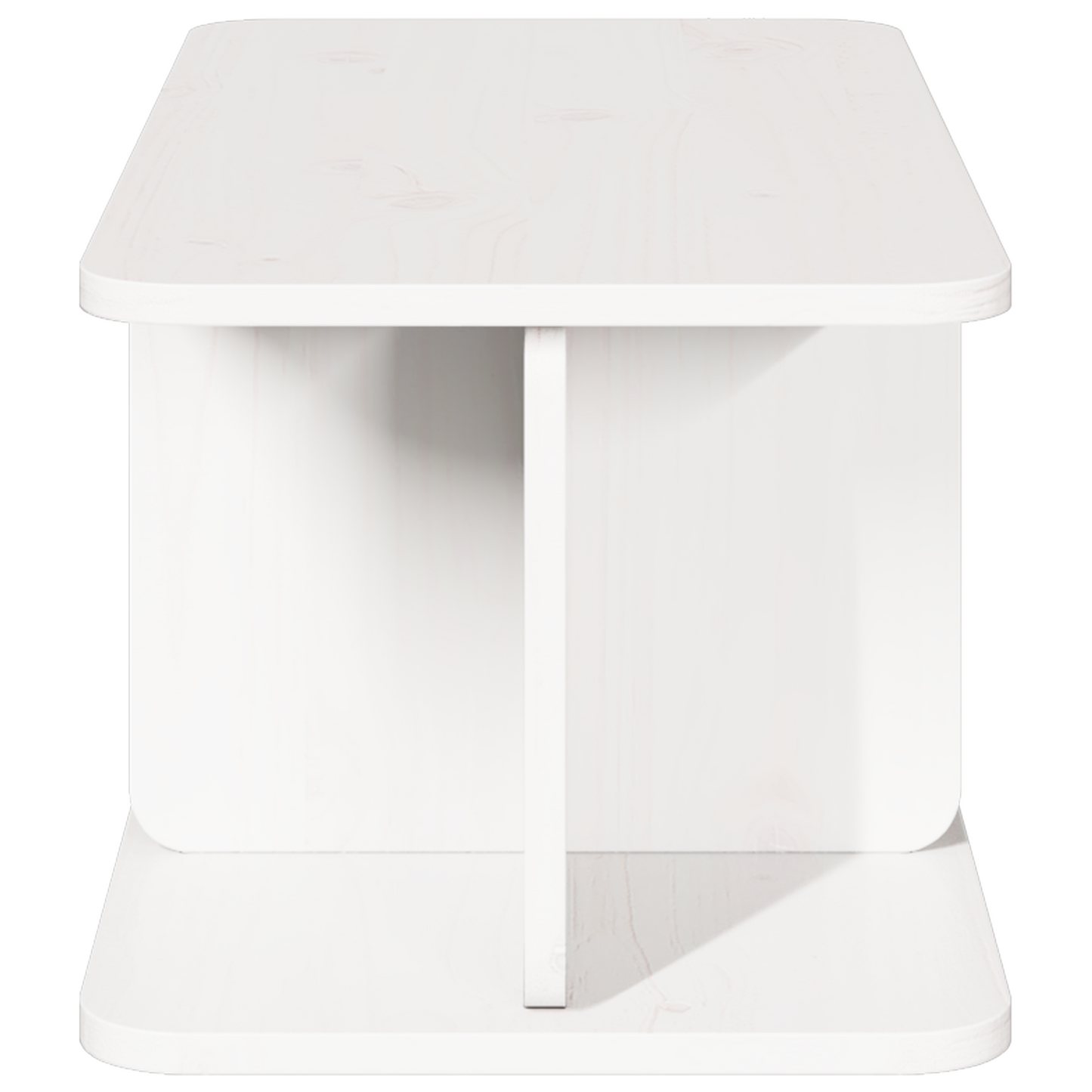 Salongbord Sofabord Hvit 80 x 39,5 x 33,5 cm Massiv furu tre