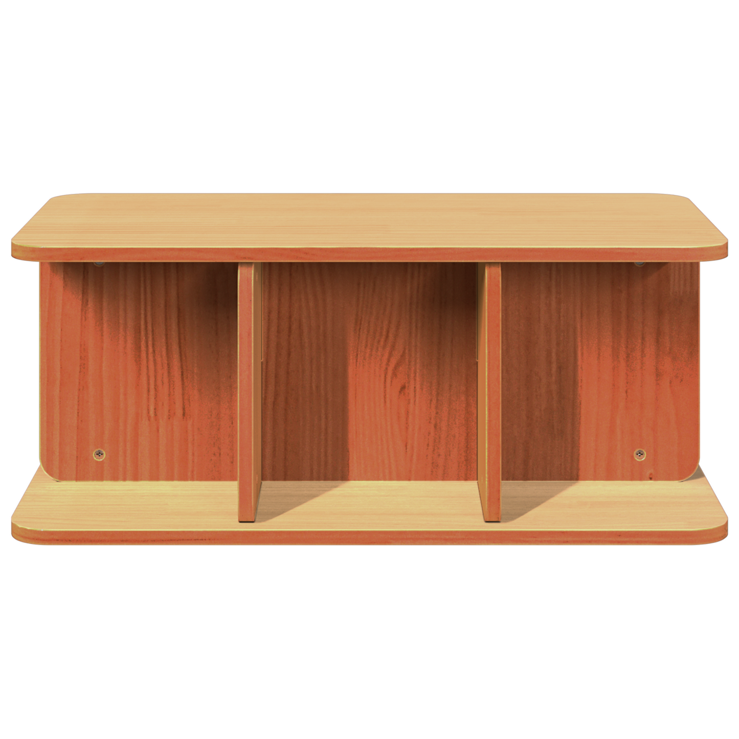 Salongbord Sofabord Brun Voksbrun 80 x 39,5 x 33,5 cm Massiv furu tre