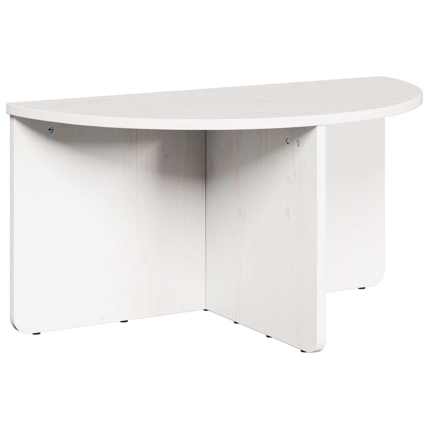 Salongbord Sofabord Hvit 2 stk 79 x 39.5 x 40 cm Massiv furu tre