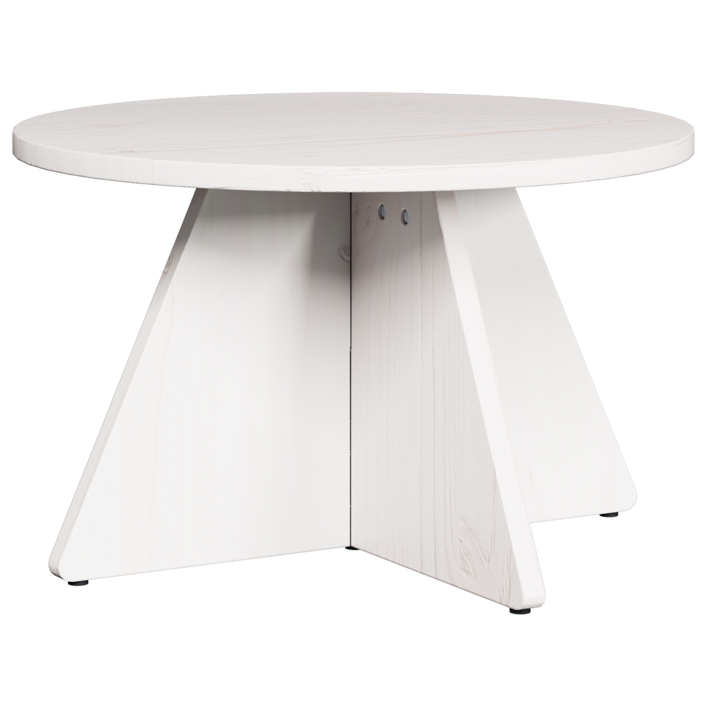 Salongbord Sofabord Hvit Sett 3 stk 49 x 49 x 30 cm Massiv furu tre