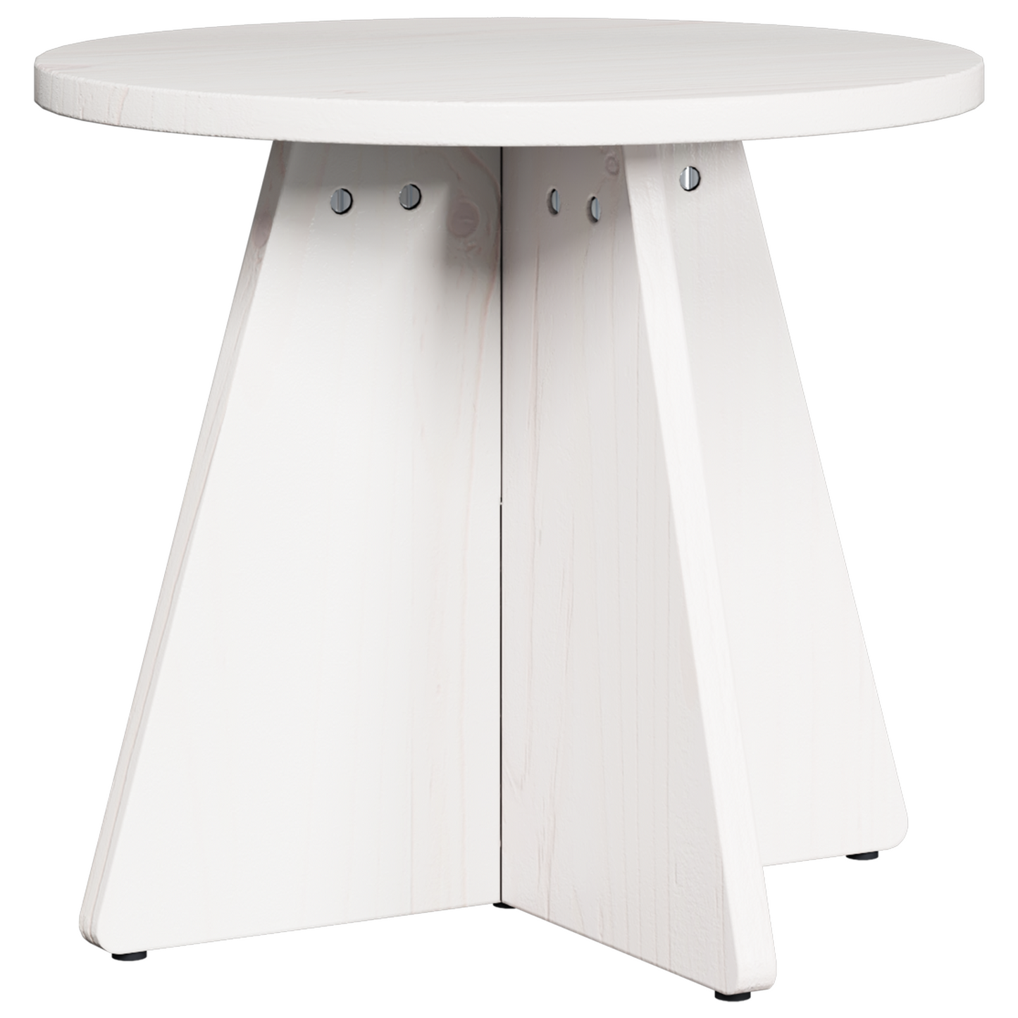 Salongbord Sofabord Hvit Sett 3 stk 49 x 49 x 30 cm Massiv furu tre