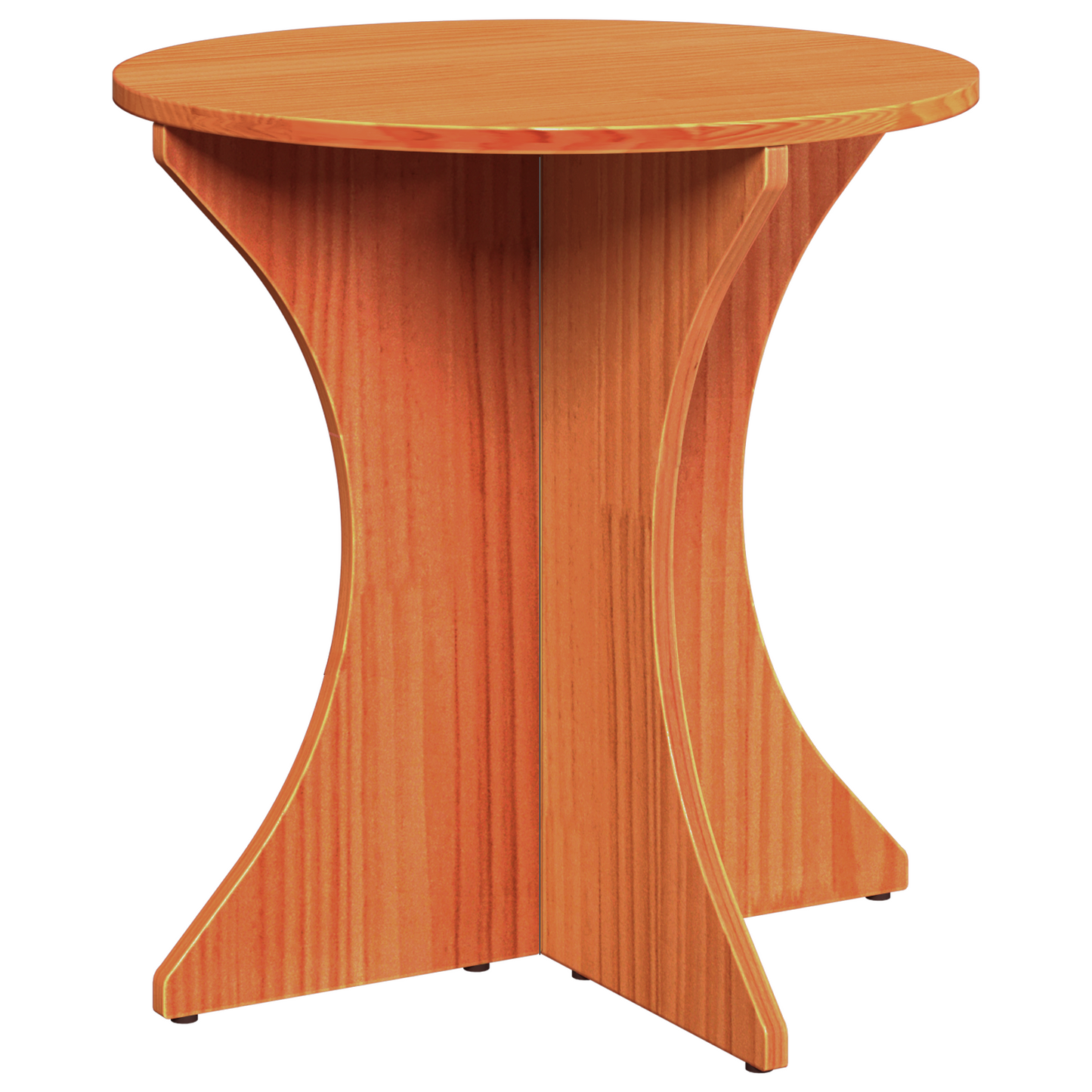 Salongbord Sofabord Brun Sett 3 stk Voksbrun 46 x 46 x 47 cm Massiv furu tre