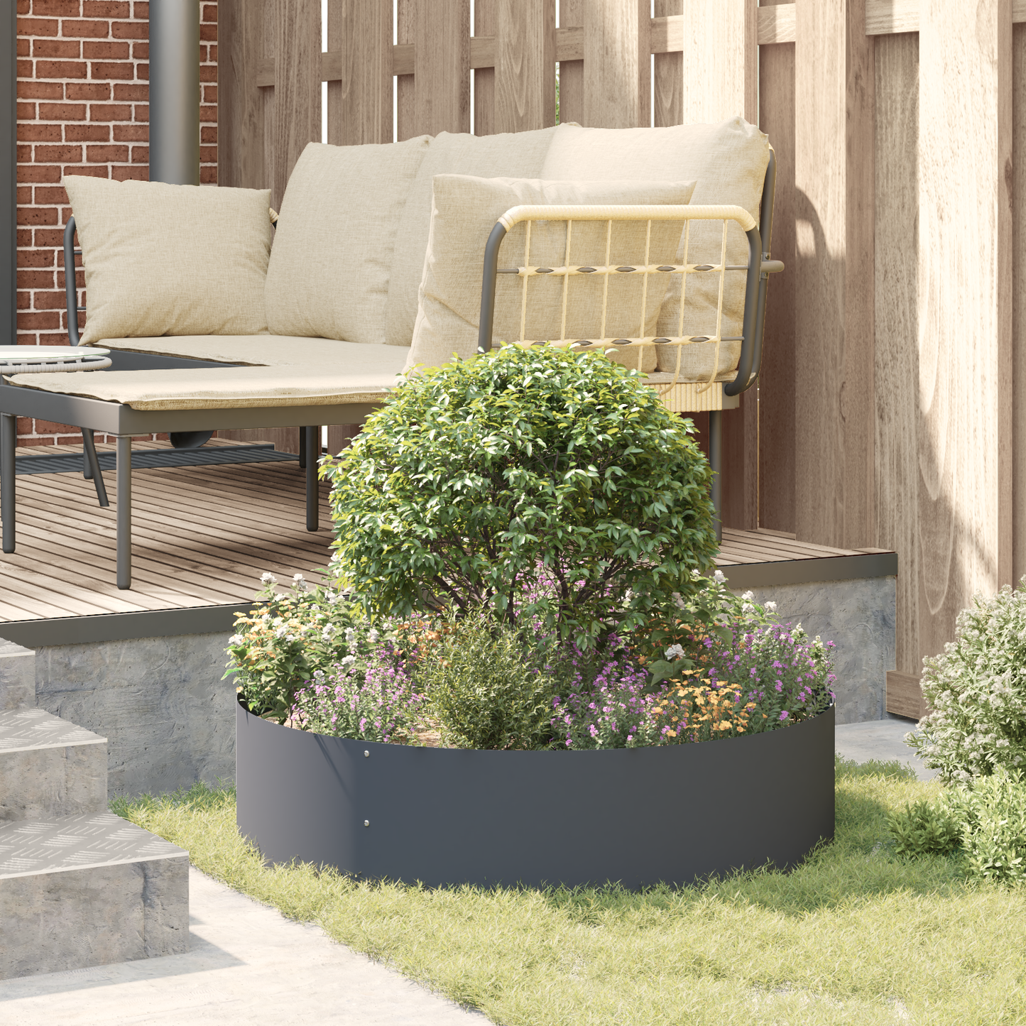 Antrasitt Planter Antrasitt Plast Stor Plastplanter