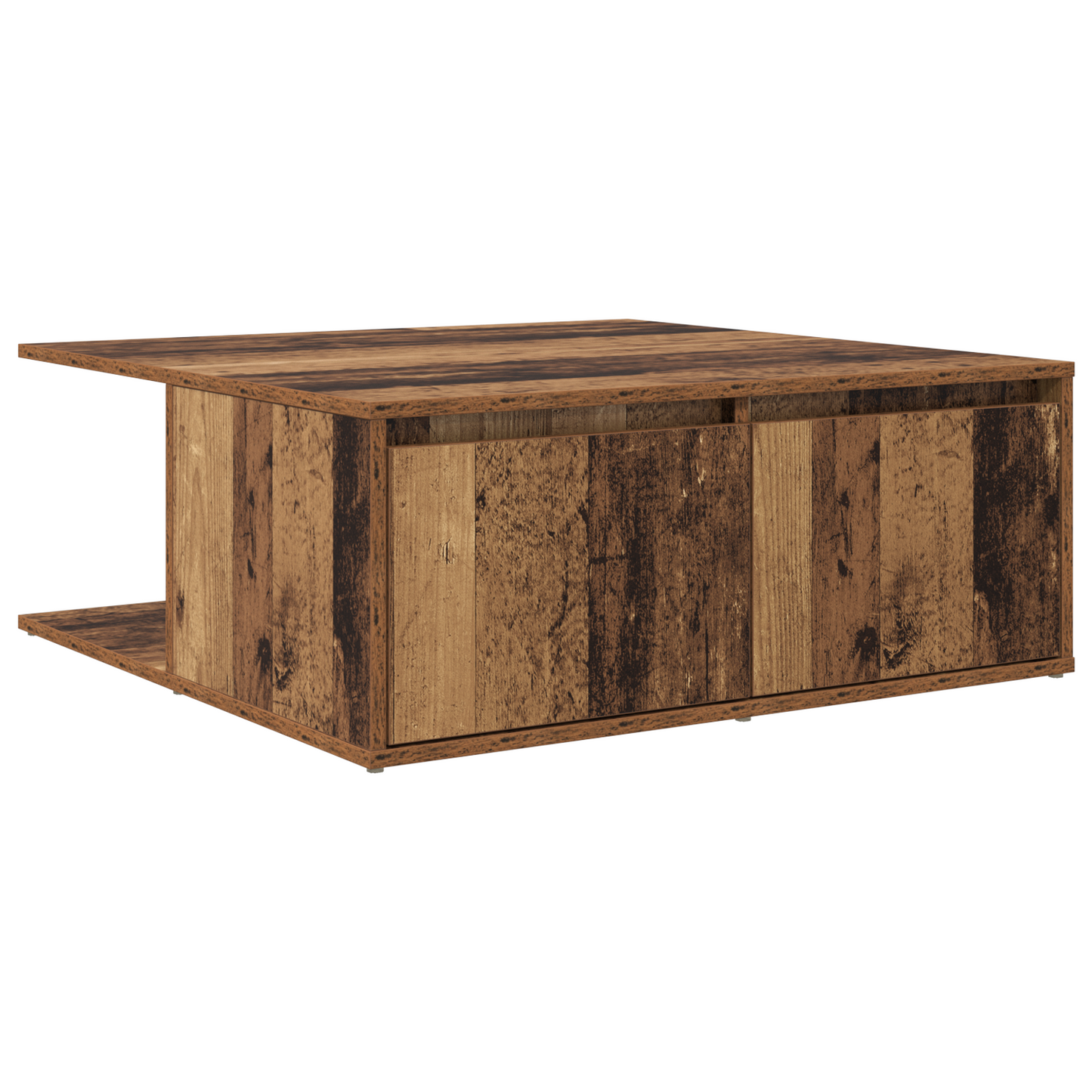 Salongbord Sofabord Gammelt Tre med skuff 80 x 80 x 31 cm