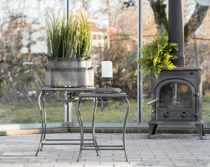 Sidebord Lilje Metall 45x30,5x52,5cm 2-pak