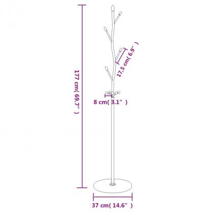 Garderobestativ Kleshenger sort 177 cm pulverlakkert jern , hemmetshjarta.no