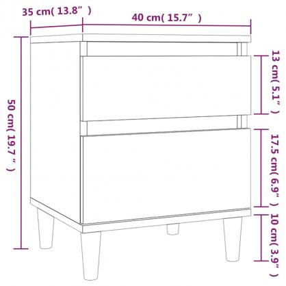 Nattbord betonggr 40x35x50 cm , hemmetshjarta.no