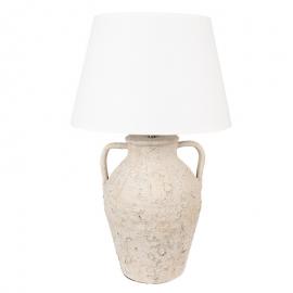 Bordlampe Beige Ø 40x65 cm Terrakotta , hemmetshjarta.no