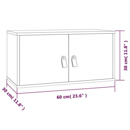 Veggskap 60x30x30 cm heltre furu 2 stk , hemmetshjarta.no