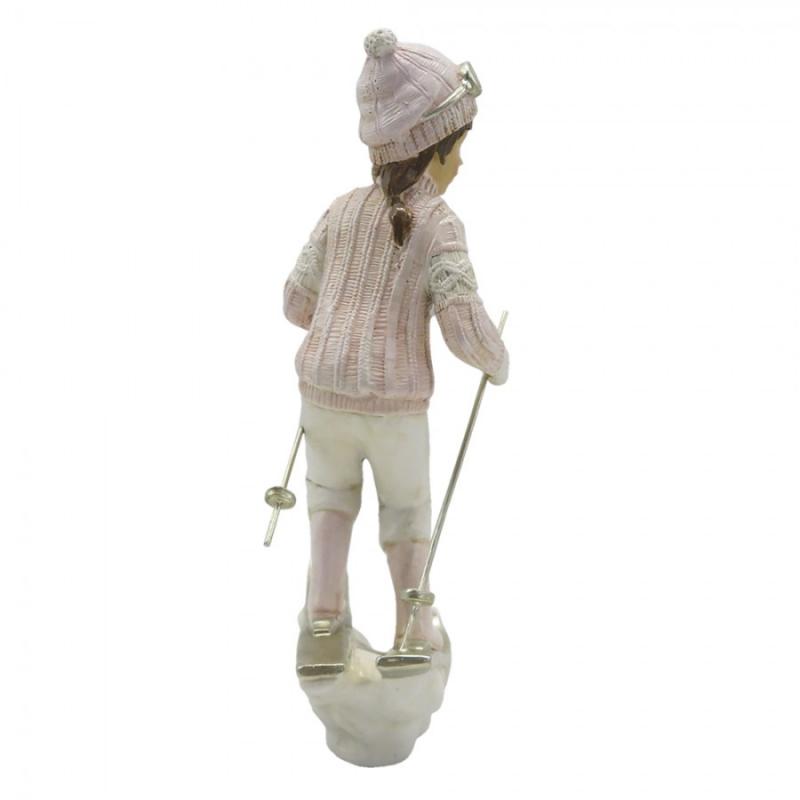 Innendrs julepynt Barn 19 Cm Rosa Hvit Polyresin , hemmetshjarta.no