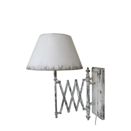 Vegglampe H56/L38/B63 cm antikk krem , hemmetshjarta.no