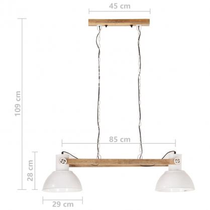 Taklampe Pendel industrihvit 42 cm 25 W E27 , hemmetshjarta.no