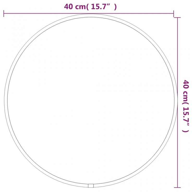 Veggspeil rundt slv  40 cm , hemmetshjarta.no