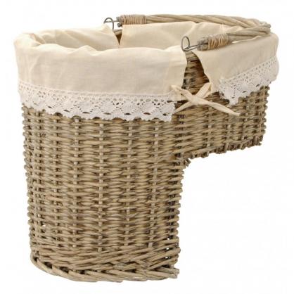 Kurv til Trapp 40x26x34 cm Beige Rotting Oval , hemmetshjarta.no