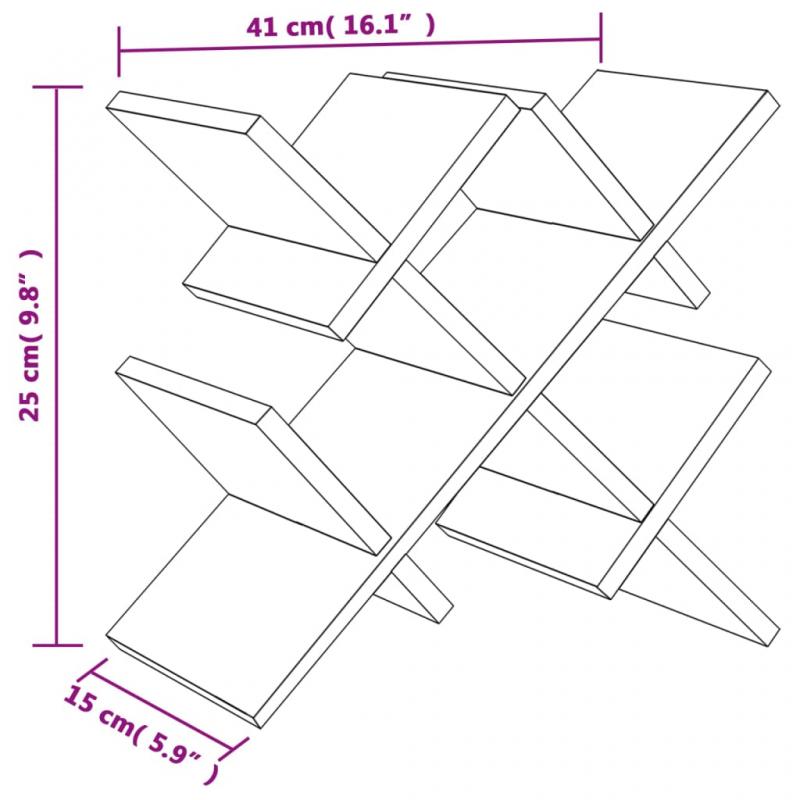 Vinstativ til 5 flasker 41x15x25 cm bambus , hemmetshjarta.no