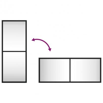 Veggspeil rektangulrt sort 20x50 cm jern , hemmetshjarta.no
