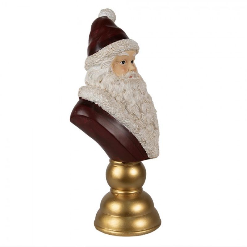 Innendrs julepynt Juledekorasjon Byste Nisse 19x15x40 Cm Rd Polyresin , hemmetshjarta.no