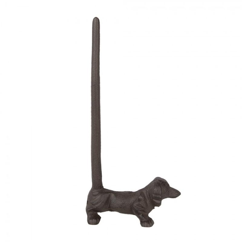 Kjkkenrullholder Hund 14x8x30 cm Brunt metall , hemmetshjarta.no