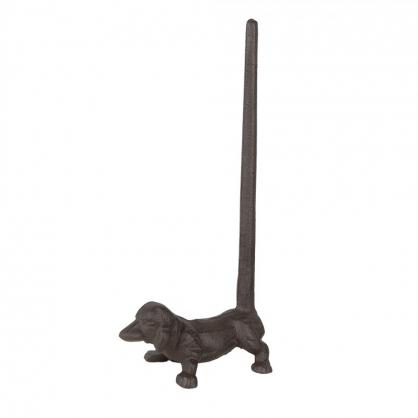 Kjkkenrullholder Hund 14x8x30 cm Brunt metall , hemmetshjarta.no