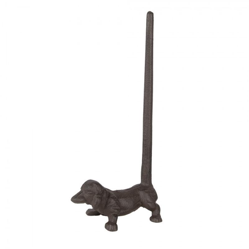 Kjkkenrullholder Hund 14x8x30 cm Brunt metall , hemmetshjarta.no