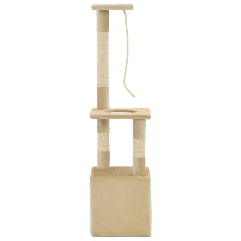 Kattembel Kattetre med sisal klorestang 109 cm beige , hemmetshjarta.no