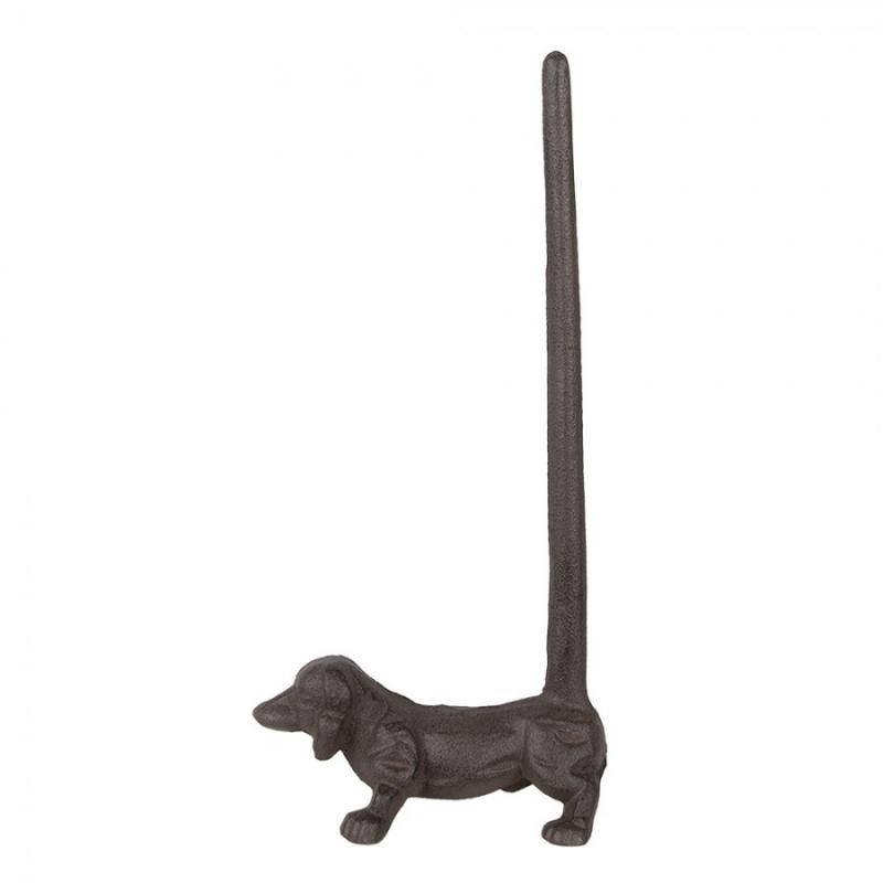 Kjkkenrullholder Hund 14x8x30 cm Brunt metall , hemmetshjarta.no