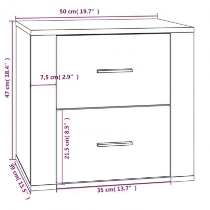 Nattbord betonggr 50x39x47 cm , hemmetshjarta.no