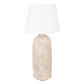 Bordlampe Beige Ø 35x74 cm Terrakotta , hemmetshjarta.no