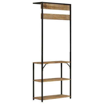 Garderobestativ Kleshenger med skooppbevaring 68x30x182 cm heltre mangotre , hemmetshjarta.no