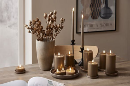 Stearinlys LED Telys 2-pakning Flamme Flow 7x5,5cm Muldvarp