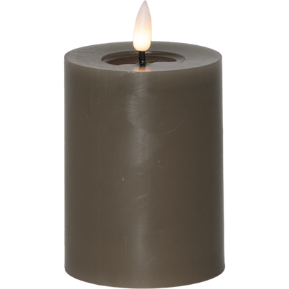 Stearinlys LED Blokklys Flamme Flow Muldvarp 12,5 cm