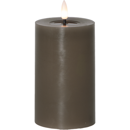 Stearinlys LED Blokklys Flamme Flow Muldvarp 15 cm