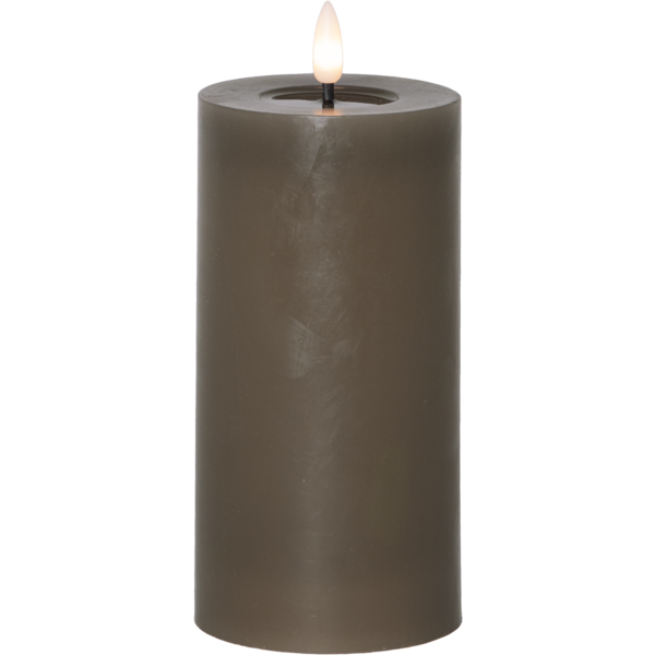 Stearinlys LED Blokklys Flamme Flow Muldvarp 17,5 cm