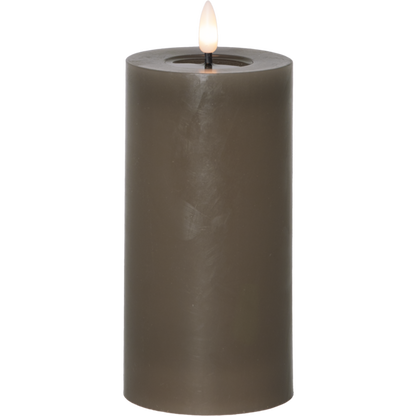 Stearinlys LED Blokklys Flamme Flow Muldvarp 17,5 cm