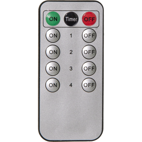 Stearinlys LED Blokklys 12,5 cm Advent 1-4 Hvit med gullsiffrer