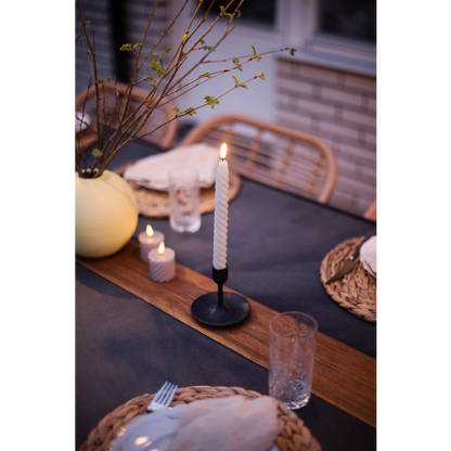 Stearinlys LED Antikklys 2-pakning Swirl 25 cm