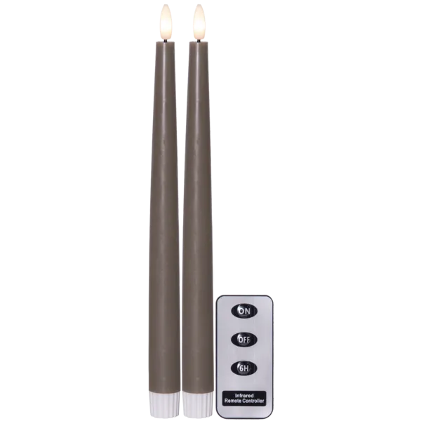 LED Antikklys 2-pack med fjernkontroll - Muldvarp