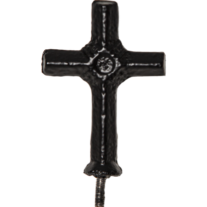 Gravpynt Gravlykt Svart metall 46 cm