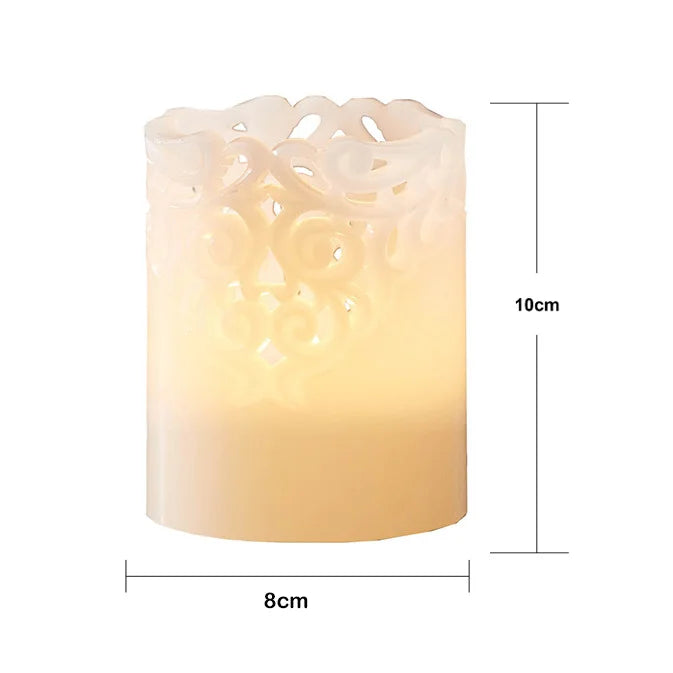 Stearinlys LED Blokklys Clary 10 cm