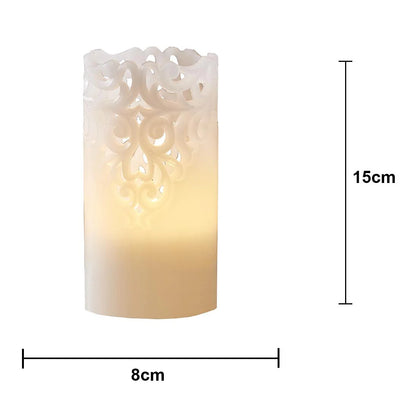 Stearinlys LED Blokklys Clary 15 cm