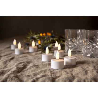 Stearinlys LED Telys 2-pakning Flamme 3,8x5 cm